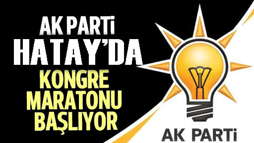 AK Parti Hatay’da kongre maratonu başlıyor