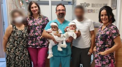 5 yıllık bekleyişin ardından ikiz bebek sevinci